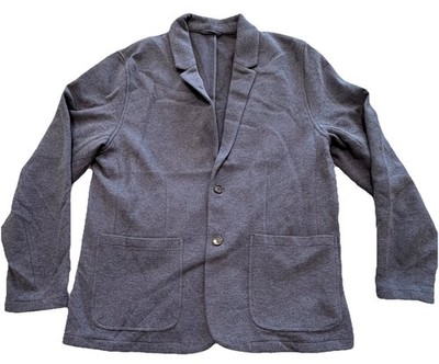 Marine Layer Men s Twill Navy Two Button Blazer Navy Blue Size XL 44 -46 