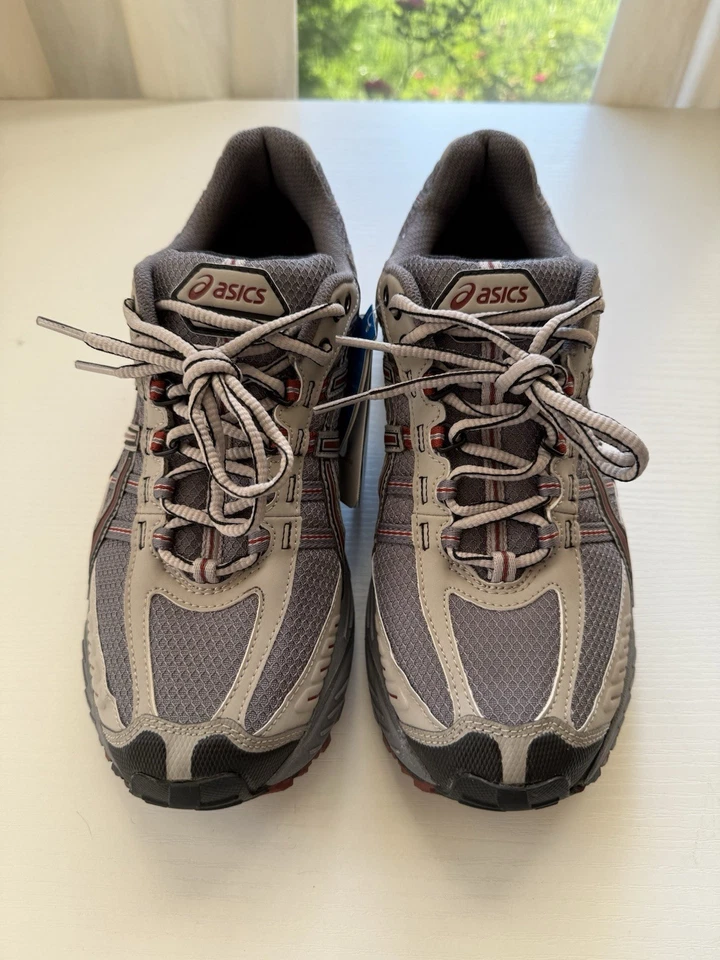 亚瑟士 GEL-ENDURO 5 运动/跑步鞋灰色/粉色/黑色女式 11 码 — 第 3/4 张图片