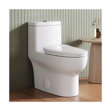 DeerValley One Piece Toilet Elongated Toilet with Soft-Close Seat Powerful 1....