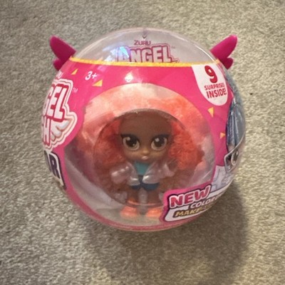 ZURU Itty Bitty Prettys Angel High Glow Goals Serie 2 Kapselpuppe mit 10 Sur