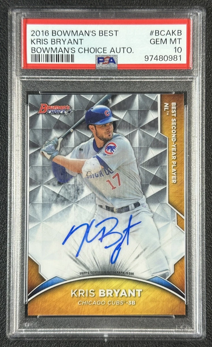 Kris Bryant 10 Graded Baseball Sports Trading Cards & Accessories