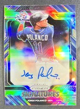Jorge Polanco 2020 Panini Prizm PRIZM SIGNATURES NY METS READ