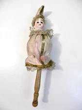 POUPÉE MAROTTE ANCIENNE - TÊTE EN BISCUIT ALLEMANDE - HT 31 cm