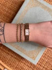 Vintage Gold Toned Seiko Ladies Watch 2E20-6859 Mother of Pearl, Working