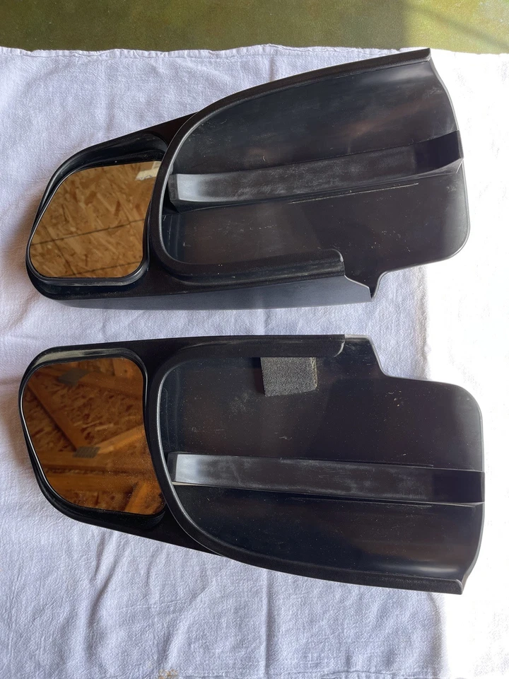 Par de extensiones de espejo de puerta lateral para camioneta Chevy Yukon Silverado Suburban Foto 2 de 4