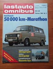 Lastauto-Omnibus 02/1980 Ford Transit FT 100 9-Sitzer Bus - Mercedes 1628 S
