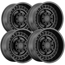 Set Of 4 Black Rhino Armory 20x12 8x6.5 -44mm Gun Black-12 Wheels Rims