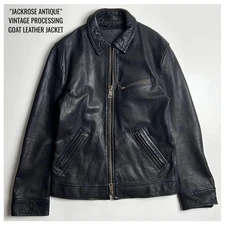 [Good condition] Jack Rose Antique Line Goat Leather Jacket Vintage