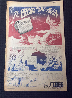 1971 Oct 29 BEYOND TIME AND AGAIN 11x17'' Comic Page by George Metzger VG 4.0