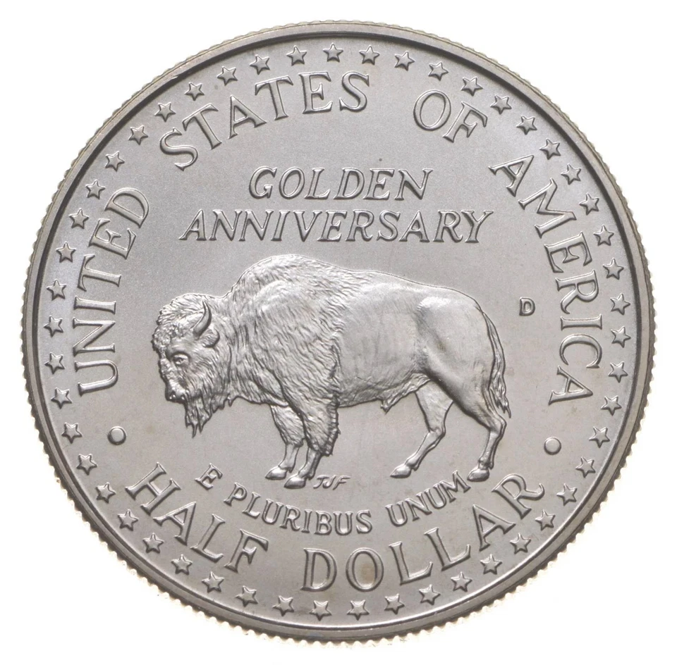 1991-D Mount Rushmore Bicentennial Unc Commemorative Half Dollar Collectible Gem - Image 2 of 2