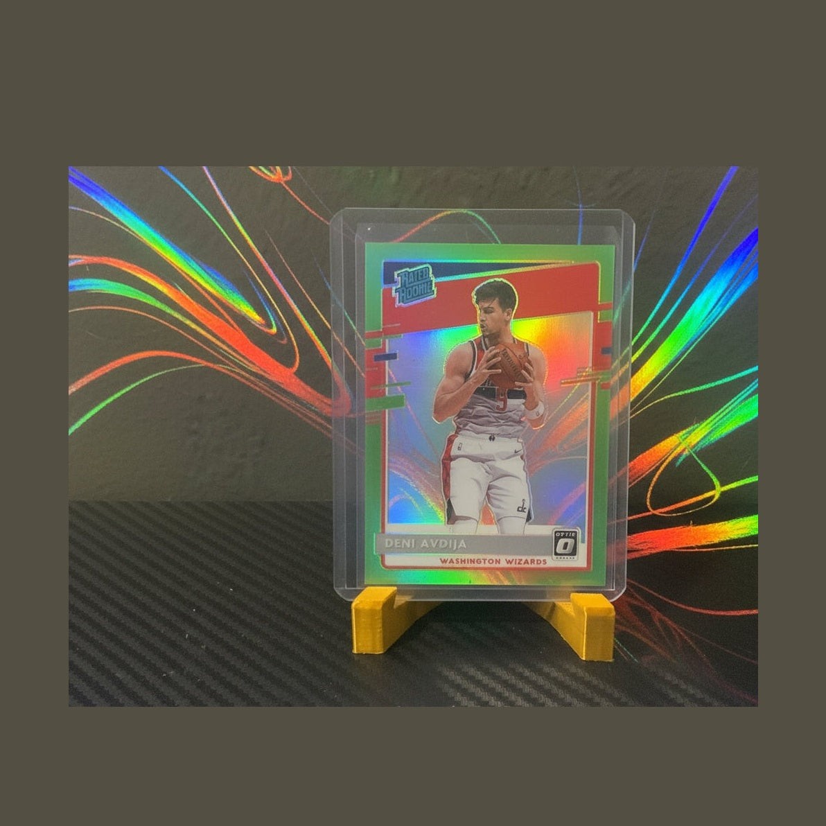 2020-21 Donruss Optic Deni Avdija Lime Green Rookie RC #002/149 Wizards