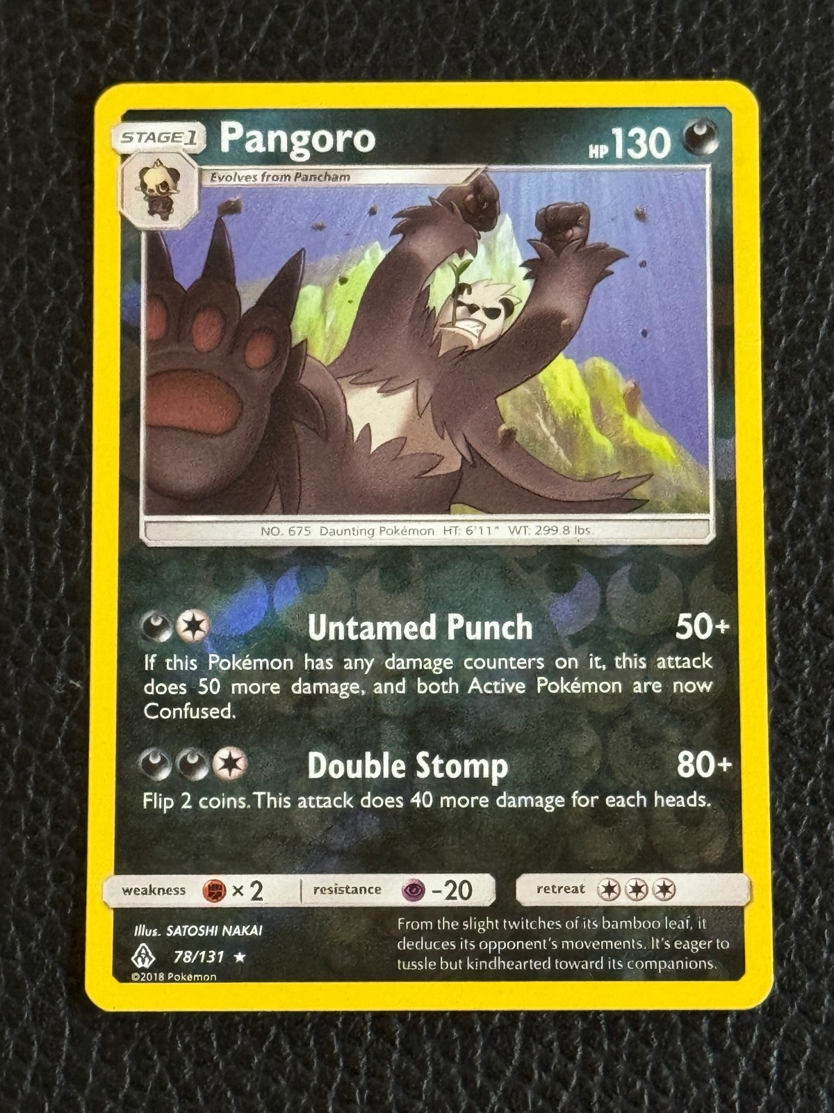 Pangoro Reverse Holo 78/131 SM - Forbidden Light