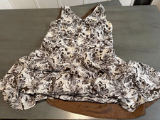 brown sleeveless ROBBY BEE plus size dress 16W