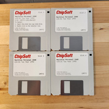 ChipSoft MacInTax Personal 1040 1992 v10.01 3.5" Disks, Disk 1 2 3 4