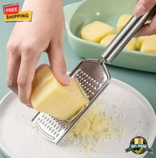 1 pc Stainless Steel Lemon Zester & Grater - For Fruits, Vegetables & Cheese
