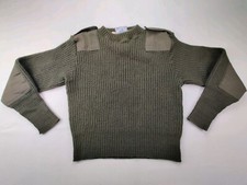 USMC DSCP Vintage Wool Pullover Sweater USA Made Military Green Men's Sz 38