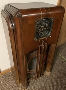 Rare Antique Zenith 1936 37 Wood Console Vacuum Tube Radio 8s154
