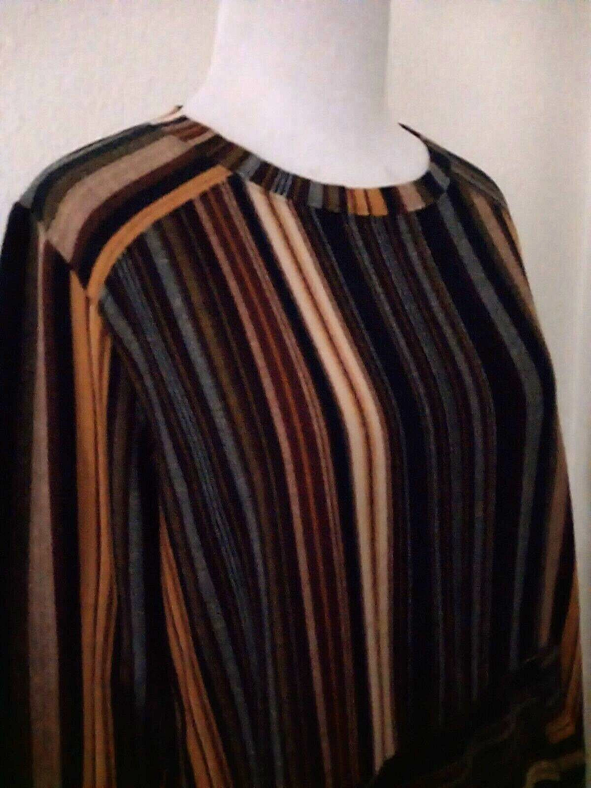 BEBOP PULLOVER TUNIC MULTICOLOR STRIPES POCKET LO… - image 8
