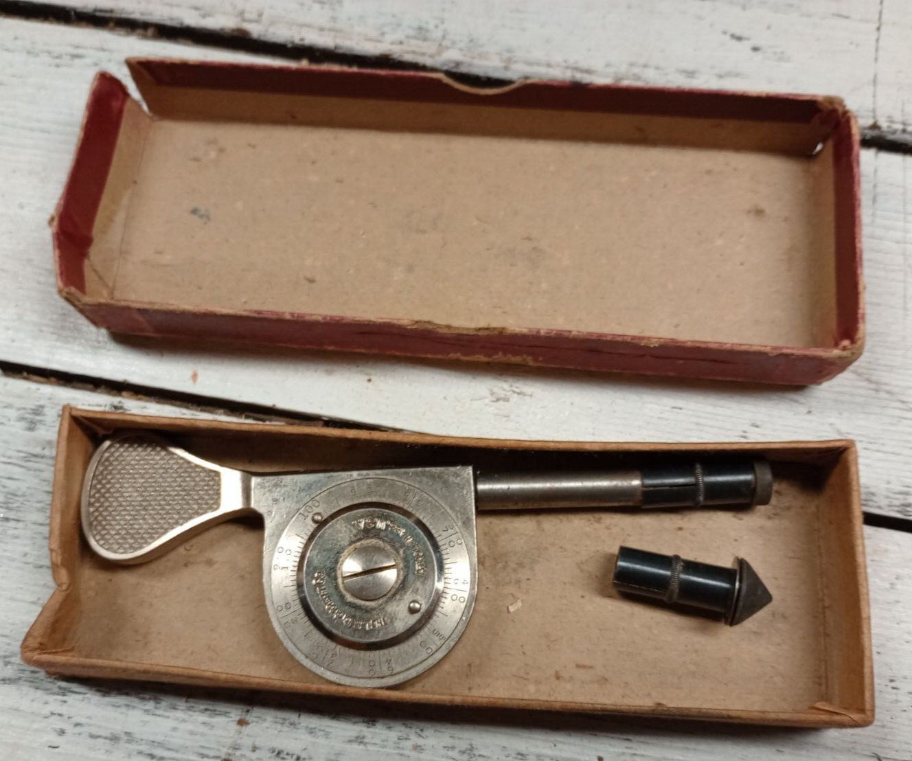 Vintage L.S. Starrett No. 104 Speed Indicator w/Box Machinist Tool USA ***