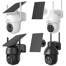 ANRAN Wireless Security Camera System Outdoor WiFi 3MP Solar Battery 2Way Audio