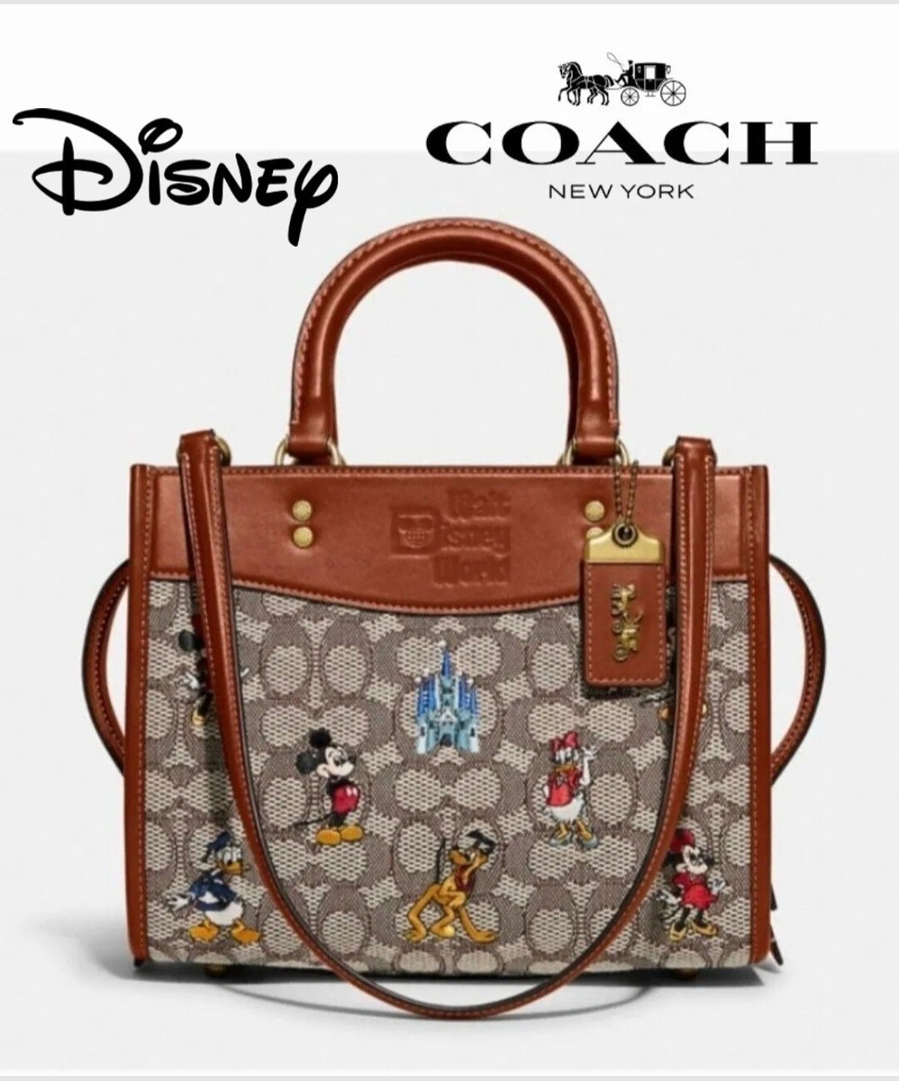 ❤️Coach Disney X Coach Rogue 25In Signature Textile Jacquard