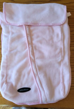 Baby car seat Bundle Blanket Eddie Bauer Soft cover Plush Sherpa Pink stroller