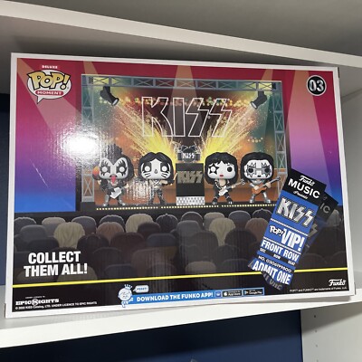 Funko Pop! Deluxe Moment: Kiss Alive II Tour 1978 4 Vinyl Figures