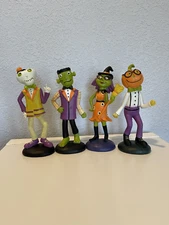 Tii Collections Resin Rocking Halloween Figurines Holiday Decor Set of 4 