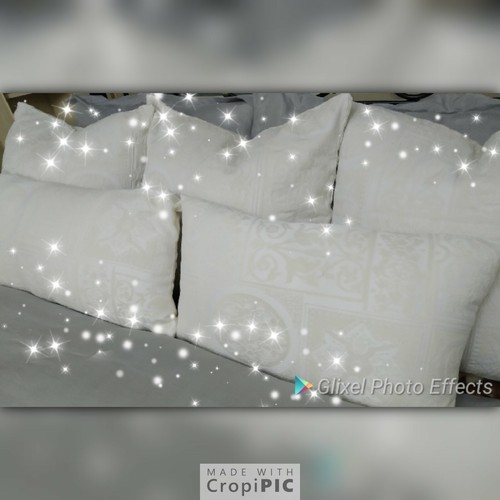 Large Scatter Cushions And Matching Bolsters Cream 100% Natural Cotton Exclusive - Picture 3 of 7