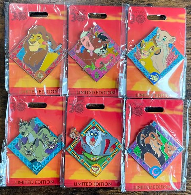 ディズニー　WDI cluster ピン　ライオンキング Disney WDI 2024 Lion King 30th Anniversary LE 300 Complete Pin Set