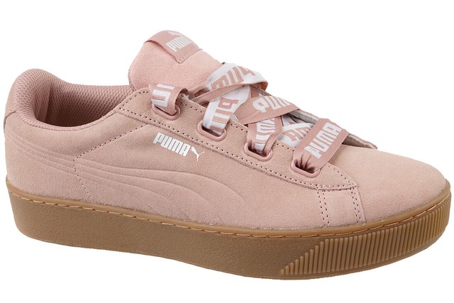 puma platform ribbon sneakers
