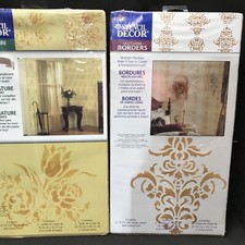 Plaid Stencil Decor 2002 Signature Series 18" 26689 and 26777