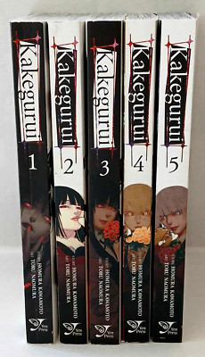 Kakegurui: Compulsive Gambler Manga Vol. 1 - 5 English Language Clean Condition