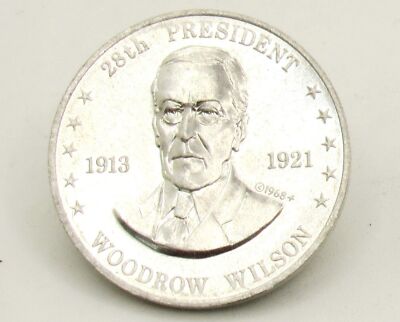 Vintage Woodrow Wilson Shell Game Token Mr. President 1968-1969 Franklin Mint