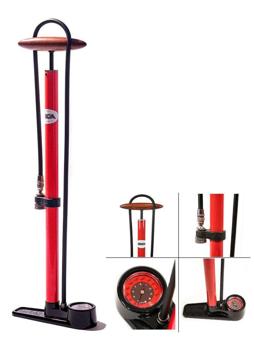 Silca Pista Floor Pump Red | eBay