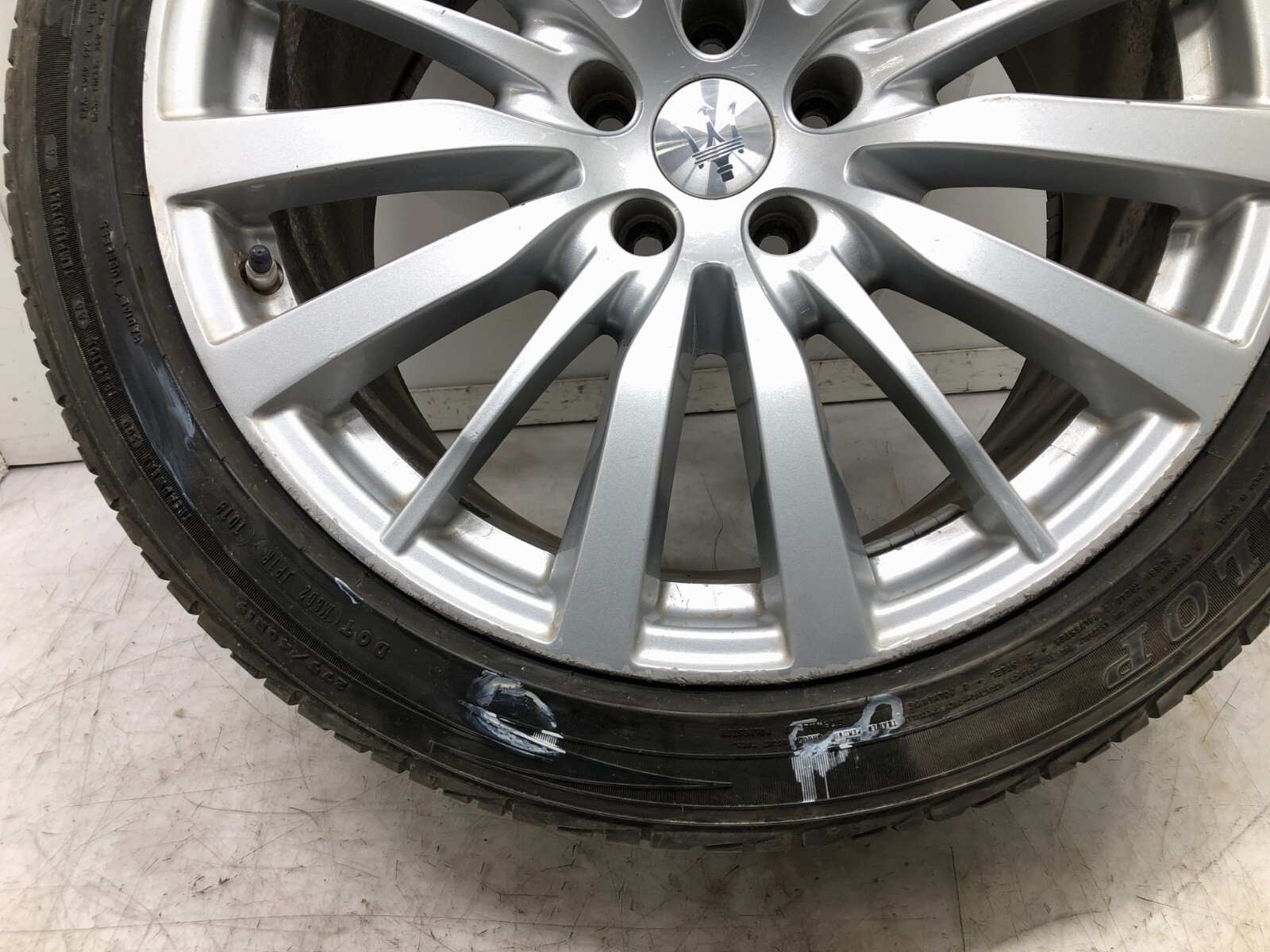 2014-2023 MASERATI GHIBLI 19X10 ET40 REAR WHEEL RIM WITH TIRE OEM #NOTES