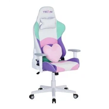 Techni Sport High Back Kawaii Multicolor Wheeled Gaming Chair with Armrests