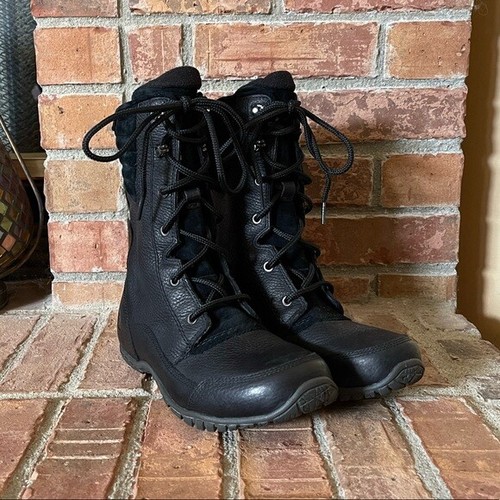 Purna Luxe Black Winter Boots, Size 