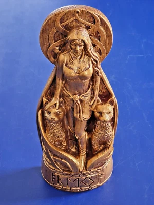 Freya Nordic Viking Pagan Goddess Resin Statue Witchcraft Wicca Decor