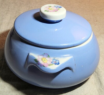 VINTAGE HALL'S SUPERIOR QUALITY KITCHENWARE ROSE PARADE 1259 BLUE