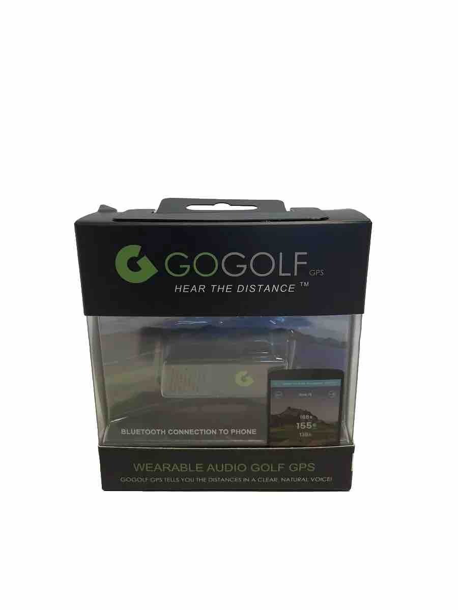 GoGolf Wearable Audio Golf Bluetooth GPS Hat Clip iOS & Android