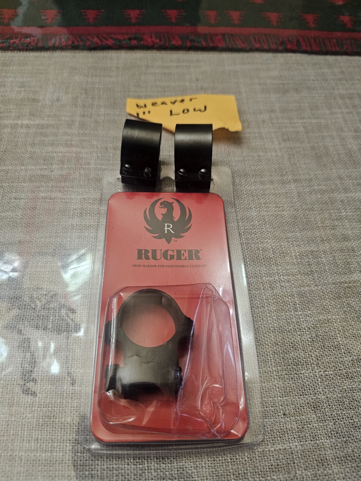 Gun Rings That Work Ruger & Weaver Stainless Steel Gun Ring Lot Of 3 One 1