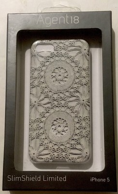 Agnet18 SlimShield Limited Case-Stevie-Crochet-White for iPhone SE/5s/5 P5SSL/94