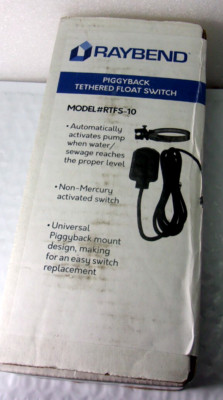 RAYBEND Piggyback Tethered Float Switch Model RTGS-10
