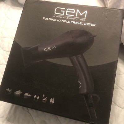 Gem Folding Handle Travel Dryer (Black)