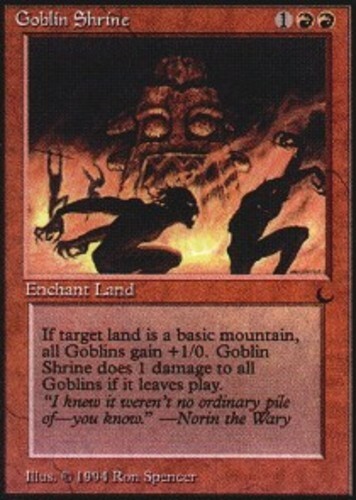 Goblin Shrine LP, English MTG The Dark