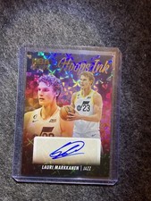 2023-24 Panini NBA Hoops Ink Lauri Markkanen SSP Asia Hyper Gold Auto 