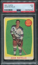 1961-62 Topps Jean Ratelle #60 PSA 1 PR Rookie make an offer
