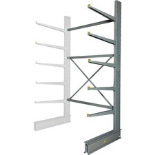 Global Industrial Single Sided Heavy Duty Cantilever Add-On Rack 2" Lip