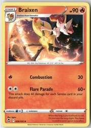Braixen 026/195 Silver Tempest Uncommon